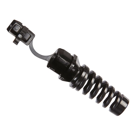 Jandorf Cable Protector, 2.11 in L, Nylon, Black 61420